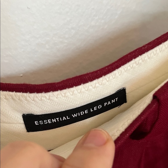 J.Crew Red Linen Women's Pants - Picture 4 of 5